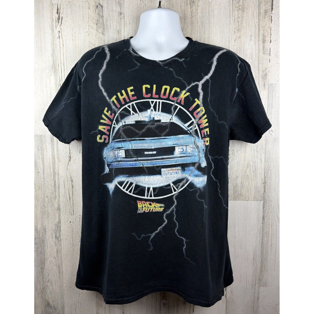 Back to the Future AOP Lightning Official Licensed T-Shirt Medium (21”x28”)